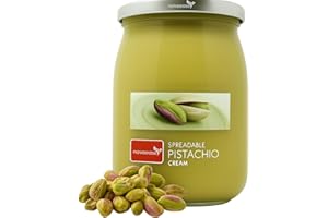 Novaease Pistachio Cream 600g, Creamy Luxurious Pistachio Perfect for Desserts, Snacks, Chocolates Spread, Dubai Chocolate Inspired, Made in Italy, Piissti Sicilian Pista Flavour
