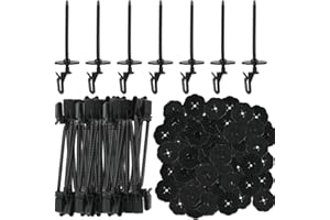 JUDANNA Solar Panel Guard Clips, 35 mm Nylon Solar Panel Wire Fence Fasteners Fence Panel Clips Animal Guard Fastener Clips for Solar Panel Bird Wire Pigeon Fence, 20 Packs