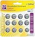 Price comparison product image Heitech 04000384 Lithium Button Cell Batteries Set, 12 pieces, assorted colours, sizes: 4 x CR2032 / 4 x 2025 4x 2016