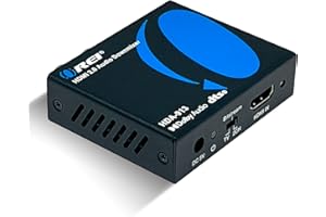 OREI 4K HDMI + Optical to Analog Audio Decoder, Premium Digital to Analog Converter and Analog Audio Decoder (4K HDMI + Optical/Analog Audio Decoder)