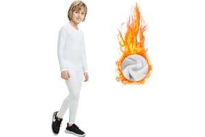 DreiWasser Thermounterwäsche Kinder Skiunterwäsche Winter Set Kinder Atmungsaktiv Funktionswäsche Set Fußball Junge Sportunterwäsche Sets für Training Skifahren Radsport Thermounterhose für Kind