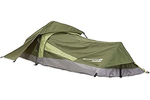 LUMALAND Where Tomorrow - Tienda emergente para 1 Persona - Rectangular - 220 x 80 x 50 cm - Camping Festival - Ultraligera, Ahorra Espacio, Impermeable, Resistente al Agua