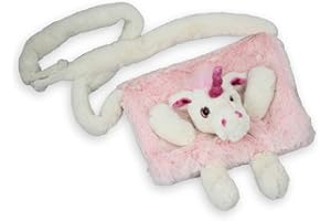 Inware Kindermuff Einhorn pink, Muff super flauschig für Kinder, 23x20cm, 6193