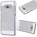 Produktbild GrandEver Galaxy S8 Plus Hartschale Hart Hülle Glitzer Schutz Bling Hardcase Einfarbig Rückschale Schutzhülle für Samsung Galaxy S8 Plus Bumper Klar Dünne Ultra Slim Rückseite Clear Case Matte Cover Handy Tasche Premium Handyhülle Backcover - Silber