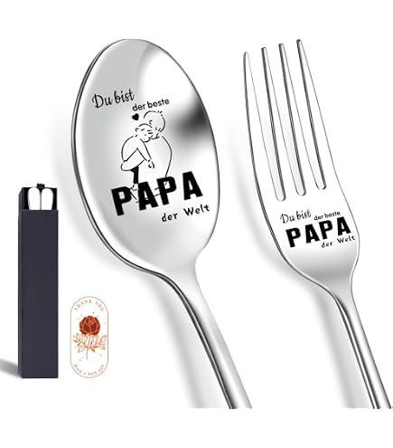 Eislöffel Für Papa – Edelstahl, Graviert, Lustiges Geschenk Für Vatertag & Geburtstag
