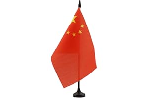 BANDERA de MESA de CHINA 21x14cm - BANDERINA de DESPACHO CHINA 14 x 21 cm - AZ FLAG