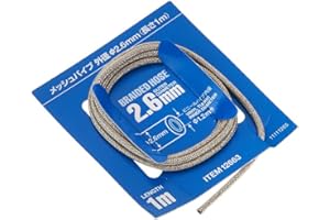 TAMIYA Tuyau tressé 1/24 2,6 mm TAM12663 Accessoires en Plastique pour Voiture