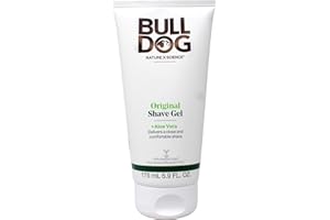 Bulldog Skincare Original Shave Gel 175ml - Gel de rasage pour homme - Rasage lisse et confortable