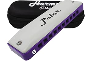 Harmo Polar Diatonic Harmonica Key of G - Harmonic Minor Tuning for Classical, Jazz, Gypsy, Oriental, Lounge and Tango Music, Mouth Organ With Case, Harmonicas for Adults, Beginners & Professionals