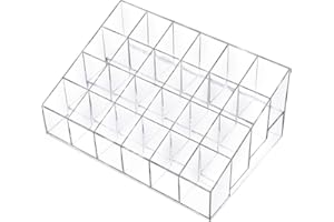 Benbilry 24 Plätze Lippenstift Organizer - Aufbewahrung und Halter für Make-Up - Transparent Acryl