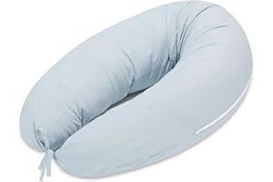 Totsy Baby Cojin Embarazo 190cm – Almohada para Dormir de Lado Almohadas Alargada para abrazar Ideal para Descanso y Maternidad Embarazadas Forma en C