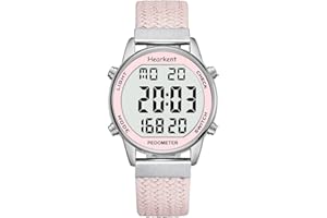Hearkent Pedometer Watch for Women, Step Tracker with Calories Counter, Non Bluetooth, 30M Waterproof, LCD Large Number Display Wrist Watch for Walking and Daily Activity