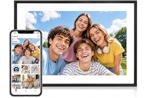 Produktabbildung: Linkdaze Digitaler Bilderrahmen mit WLAN, 10,1-Zoll-Digitaler Bilderrahmen, 1280 × 800 HD-IPS-Touchscreen, aut