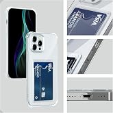 (KARTLIKLI) 11 Pro Max ile uyumlu Kartlıklı Kamera Korumalı Esnek Silikon Darbe Emici Şeffaf Kılıf (Kartlıklı Esnek Şeffaf, I