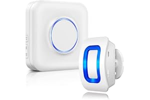 BITIWEND Detector de Movimiento PIR Alarma inalámbrica Sistema de Alarma de Seguridad de la casa 110 dB Sensor de Movimiento infrarrojo antirrobo 150 m Rango para casa, Autocaravana, Garaje, Negocios