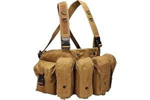 AQzxdc Army Military Airsoft Combat Assault Vest, Paintball Ausrüstung Outdoor Wargame Jagdausrüstung, Tactical Chest Rig Molle Magazintasche