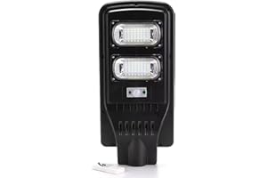 HOUSECURITY Lampione Stradale Faro A Led 120W + Pannello Solare + Telecomando E Crepuscolare