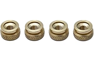 PRECISIONGEEK SPARK PLUG WIRES VINTAGE LOOK BRASS THUMB NUTS M4 - Set of 4