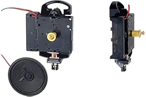 Hermle Mecanismo de cuarzo colgante 2214 – Ideal para hacer relojes – Bim-Bam o golpe Westminster seleccionable (ZWL 20 mm)