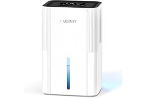 HAKSIMEY Luftentfeuchter elektrisch 2800ML,Leise Dehumidifier for Home mit Abtauen & Timer,raumentfeuchter für Keller Badezimmer Badezimmer | 7-Farben LED Licht mit Nachtmodus