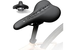 ROCKBROS Bike Seat Comfortable Bicycle Saddle Soft Padded for Men Women Ergonomic Mountain Bike Seat Cushion Cycle Seat with High-Density Foam for Road Bike, MTB, Black