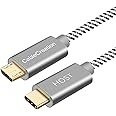 Cablecreation Smartphone, Tablet, Digital Camera Micro Usb To Usb C Cable 6.6 Ft Braided Otg 480Mbps Type C To Micro Usb For Macbook Pro Air S21 S20 S10 Pixel 5/4/3/2 2M Space Grey