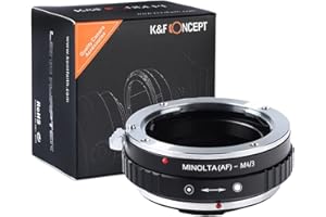 K&F Concept® Minolta(AF) - M4/3 Objektiv Mount Adapter Ring Objektiv Adapterringe für Minolta(AF) Mount Objektiv Adapterringe auf Micro4/3 Objektiv Kamera Zubehör AF-M4/3