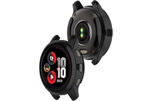 Etui z TPU kompatybilne z Garmin Venu 2 Plus, Disscool miękkie, odporne na upadki etui ochronne z TPU do Garmin Venu 2 Plus (TPU czarny)