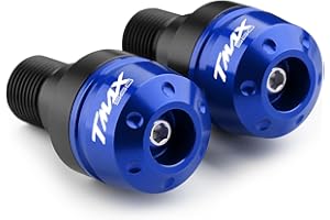 CXEPI 22mm (7/8") Moto Contrappesi per manubrio, Manubrio Moto Tappi Anti Vibration Contrappesi Bilancieri Tappi Manubrio per TMAX560 TMAX 560 Tech MAX TMAX 2022-2024(Non adatto per TMAX 2008-2021)