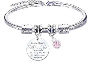 QTQTLP Cadeau Fille Bracelets Femme Idee Cadeau Ado Fille Pendentif Bracelets