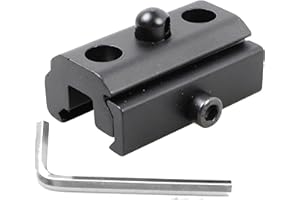 RimFly Adaptador para Bipode 20mm Standard Rail Picatinny Profesional Outdoor para Airsoft y Enganche para Tripode de Armas Accesorios Weaver Base de Rifle Montura Tactico