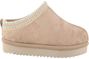 sole london GIRLS SLIP ON WARM FAUX FUR LINED IN OUT DOOR KIDS SLIPPERS SHOES BOOTS