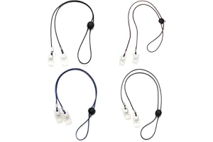 HAOBIN Portatovaglioli Clip Tracolla A Catena Flessibile Catena Per Asciugamani Clip Di Tovaglioli Catena Clip Per Tovaglioli Flessibile E Regolabile In Lunghezza,Adatta Per Anziani E Bambini,4 Pezzi