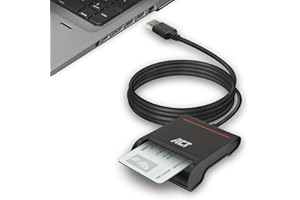 ACT Eid Card Reader Belgium, Lector de Tarjetas Inteligentes USB, no para Tarjeta de identificación, aplicación 2, Estado LED de Potencia - AC6015