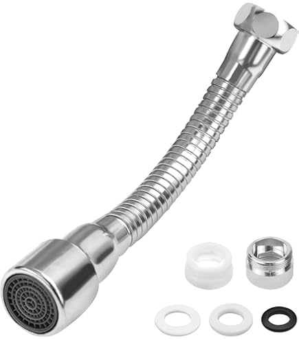 2 stuks waterkraanverlenging, 360° draaibare kraanopzetstuk, waterkraan, beluchter, flexibele waterkraansproeier, voor keuken, badkamer, gootsteen, sproeier (15,5 cm 2 stuks waterkraanverlenging, 360° draaibare kraanopzetstuk, waterkraan, beluchter, flexibele waterkraansproeier, voor keuken, badkamer, gootsteen, sproeier (15,5 cm