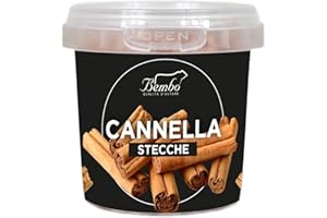 BEMBO QUALITÀ D'AUTORE Cannella di Ceylon in Stecche 5 cm Bembo 30 g | Spezia dall’Aroma Secco e Pungente | Ideale per Aromatizzare Carni Affumicate, Dolci, Alcolici | Grattare le estremità per Attivarne l’Aroma
