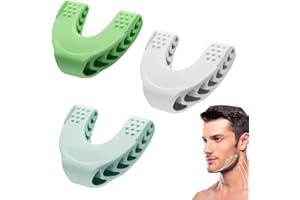 Bogoro Trenażer szczękowy, 3 sztuki, trener szczękowy, trener Jaw Trainer dla mężczyzn i kobiet, Jaw Exerciser, do twarzy, ust, poprawa linii szczęk