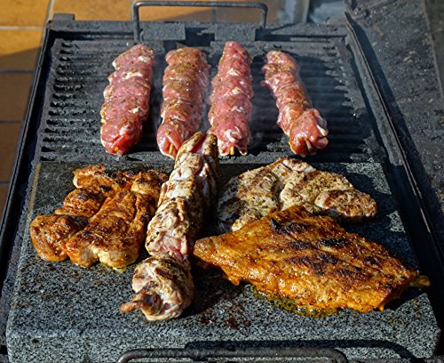 Rechteckiger Grillstein aus Granit für den eckigen Grill - 30x20x3cm