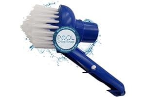 Duraol Eckbürste mit Sauganschluss | Eckige Pool Reinigungsbürste I Ideal für handelsübliche Teleskopstange I Für eine gründliche & einfache Poolreinigung I Hochwertiges Pool Zubehör
