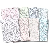 Roylco Tessellation Glassine Craft Paper; Assorted Colors/Designs, 24 Sheet Pack; No. R-15276