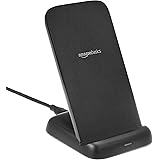 Amazon Basics Stazione di ricarica wireless da 10 W con certificazione Qi (iPhone 15/14/13/12/11/X, Samsung), con cavo USB (s