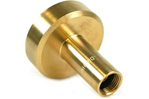 Drehmeister Adattatore GPL M16 Filettatura Femmina - Dish (Francia, Polonia, Italia Adattatore Autogas) Adattatore Serbatoio per Gas, Ottone