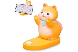EEPLUYTY Support de téléphone mignon Shiba Inu, Support de téléphone en forme d'animaux mignons pour bureau, support de téléphone décoration de bureau, adapté pour la maison, le bureau, la chambre à coucher