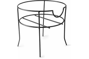 Lacor - 61955 - Wasserkannenhalter, Getränkespenderhalterung, Kannenhalter mit Ref. 61951, Easy Cleaning, Stahldraht, widerstandsfähig und langlebig, 19,5 x 18,5cm, Mattschwarz