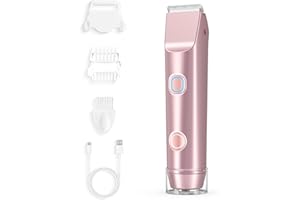 ONEYUS Intimrasierer für Frauen，Rasierer Damen Bikini Trimmer für Achseln, Arme, Körper 2-in-1 Dual Head Shaver Rasierer mit USB-C-Ladekabel IPX7 Wasserdicht