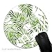 Produktbild Maus-Pad Grüne Palmblätter,7 inch rund Mouse-Pad mit rutschfester Unterlage Standard 1V690