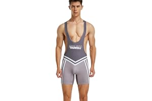buddyboys Herren Wrestling Singuletts Athletic Supporters Slim Fit Sport Bodysuit Einteilige ärmellose Active Wrestling Trikot Gewichtheben Jumpsuits Boys Männer