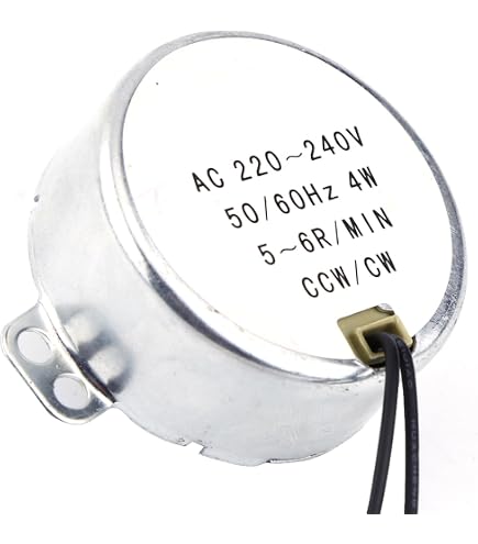 Templiatic TY49-II Moteur de transmission pour vitrine 230 V 4 W 2,5 tr/min 50 Hz Vague ø 5,4 x 7 mm