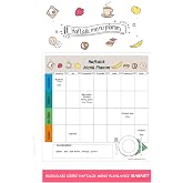 Holdable Paper Weekly Menu Planner Magnet Magnet Writing Board Refrigerator Magnet Board 30x30 Cm + Pen