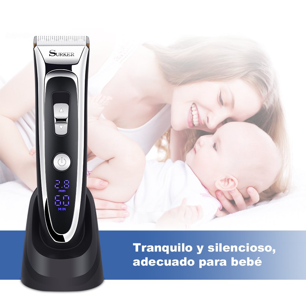 Maquina-Cortapelo-Cortapelos-Electrnico-Pantalla-LED-Cuchilla-de-Titanio-y-Cermica-7-Peines-Batera-Recargable-para-Hombre-de-YOHOOLYO